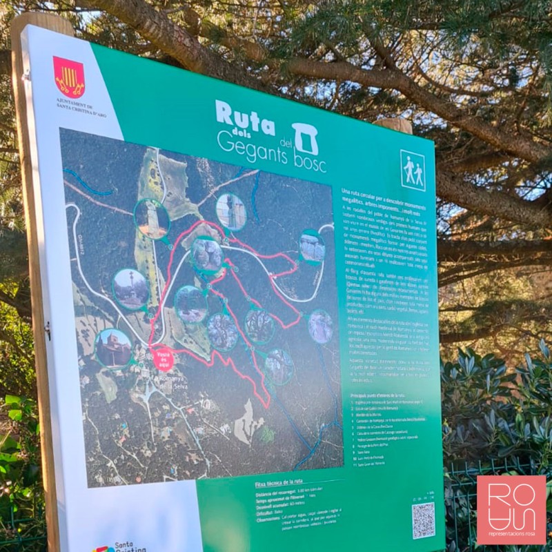 Cartell de Senyalització de Carretera: Disseny Robust i Informació Duradora amb Acabat Protegit